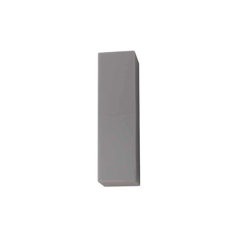 Grå minimalistisk fyrkantig läppstiftrör