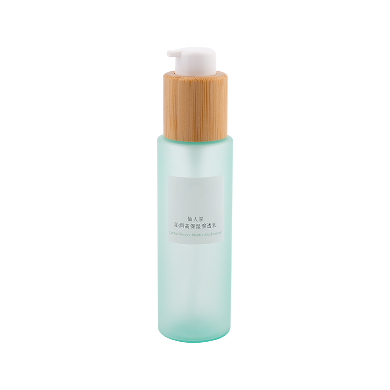 120 ml elegant bambu-infunderad Pet Press Lotion-flaska