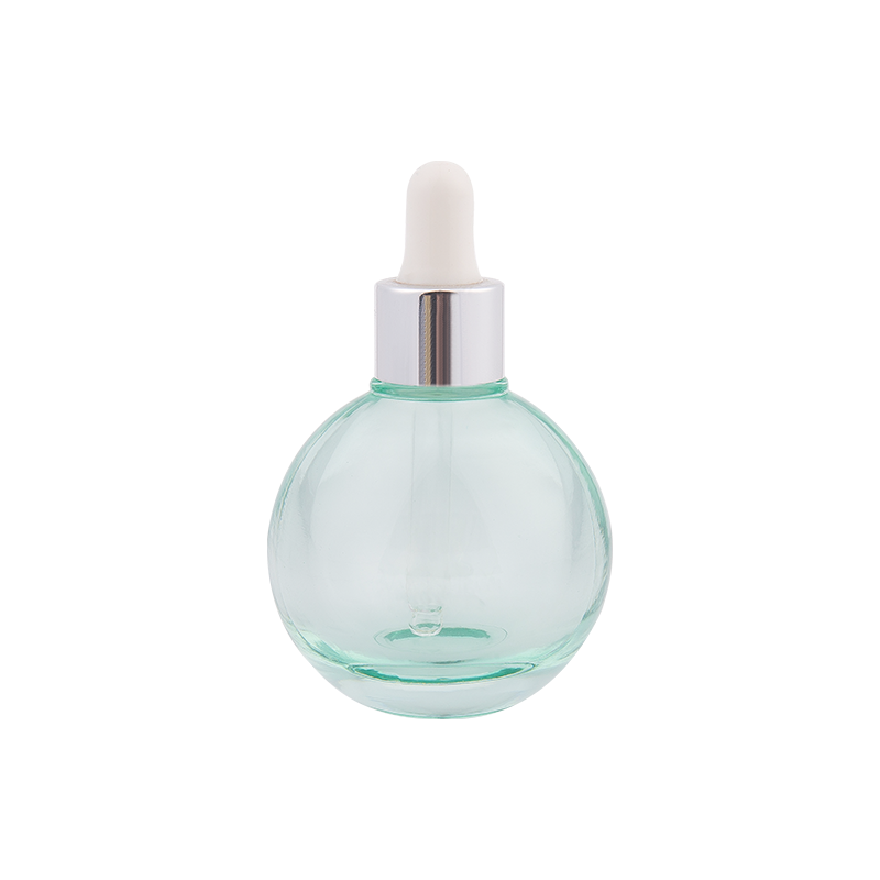 50 ml sfärisk glas essens dropparflaska