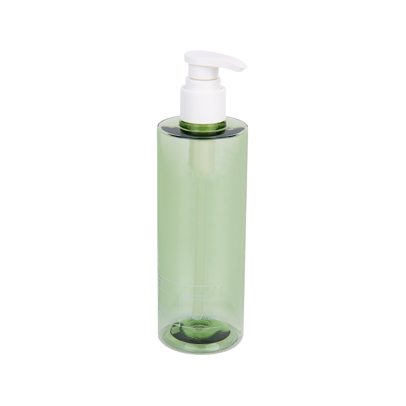 300 ml elegant smal grön petg pumpflaska