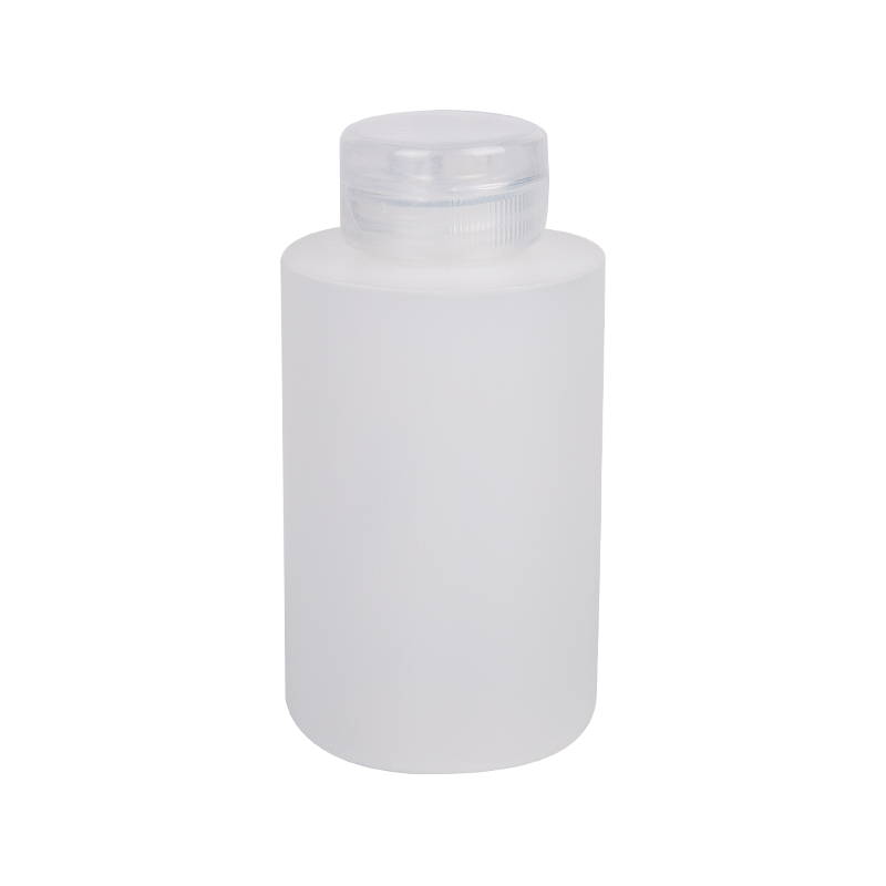 100 ml HDPE rundflaska med klar skruvlock
